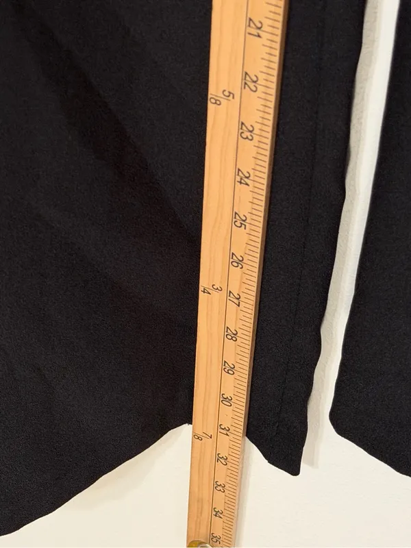 Abercrombie & Fitch Sloane Tailored Wide Leg Pants Size Large black - Image 7