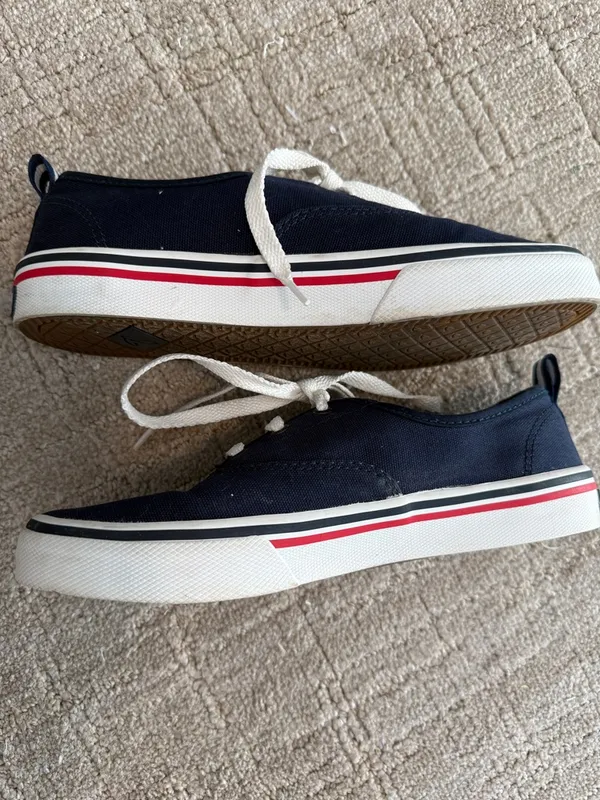Sperry Topsider navy canvas tennis shoes sz 6.5 - Image 5