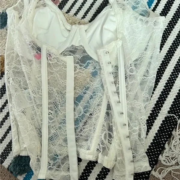 Edikted‎ small white corset top - Image 4