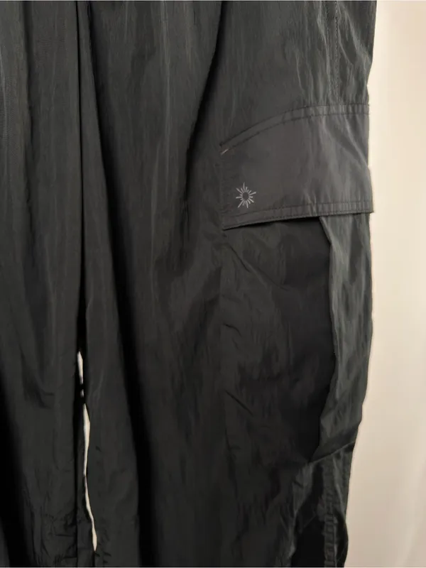 Offline by aerie Cargo Baggy Track Pants in Black Size XS - Image 2