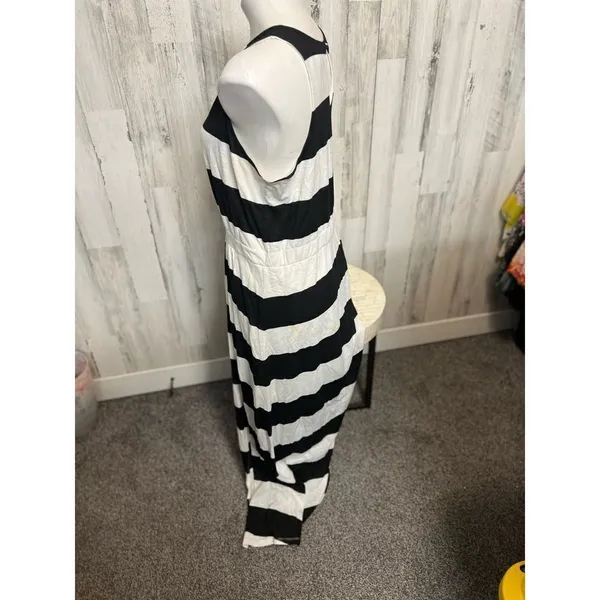 Stripped maxi dress Black Size XL - Image 3