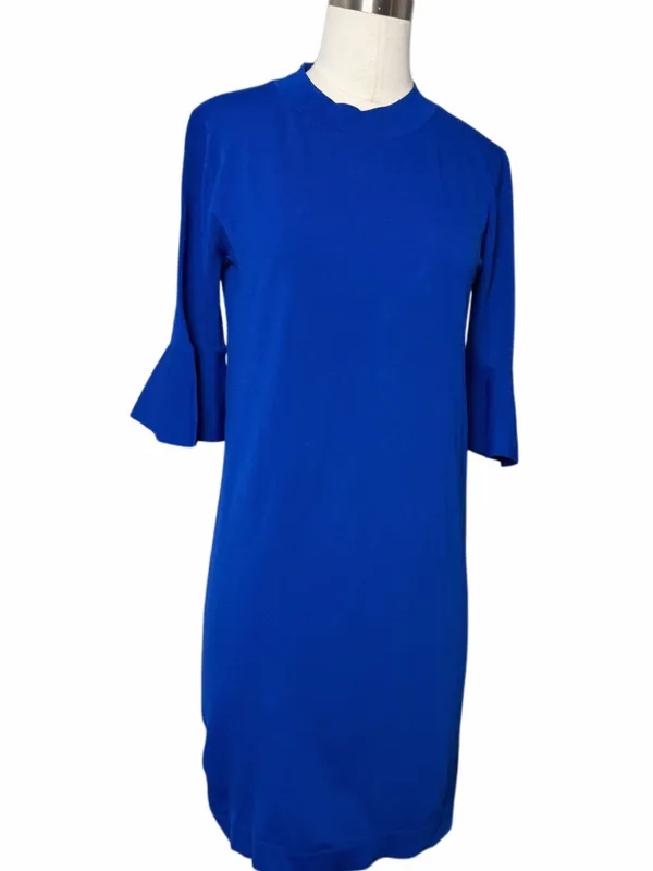 COS Royal Blue Bell Sleeve Mini Dress - Image 4