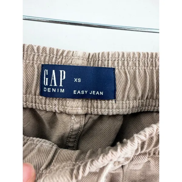 Gap Easy Jean Cargo Pants Women XS Brown Grey 2 Pack Elastic‎ Waist Gorpcore - Image 5