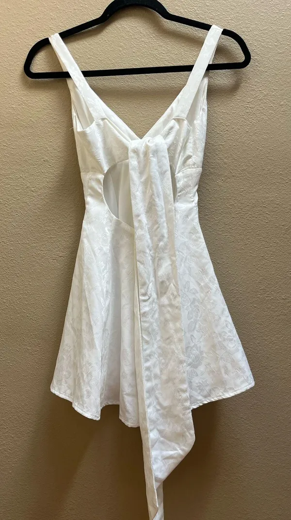 Lucy in the Sky Mini Dress White - Image 2