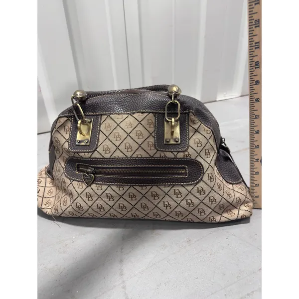 Authentic Vintage Dooney & Bourke Signature Monogram Bag - Image 4