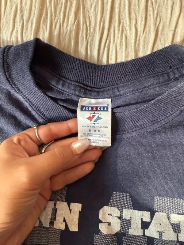 Jerzees ‘We Are’ Penn State Cropped Tee - Image 2