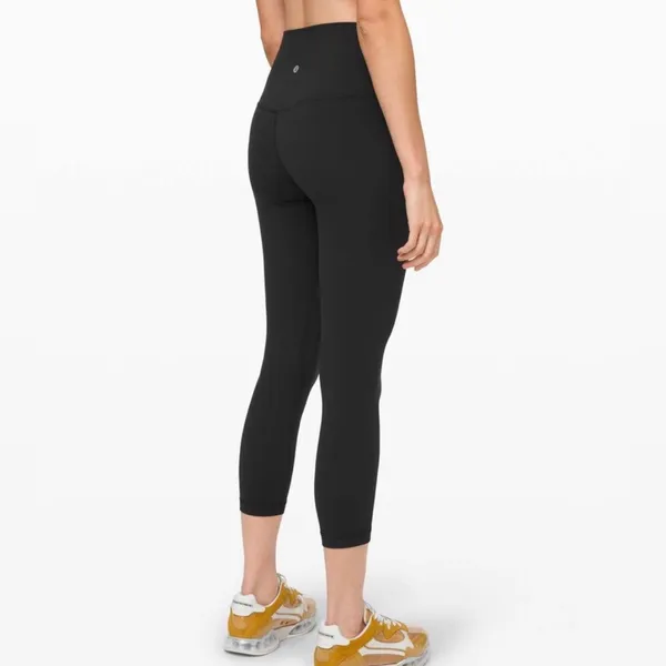 Lululemon Align Leggings Cropped Crop Black 8 Medium - Image 3