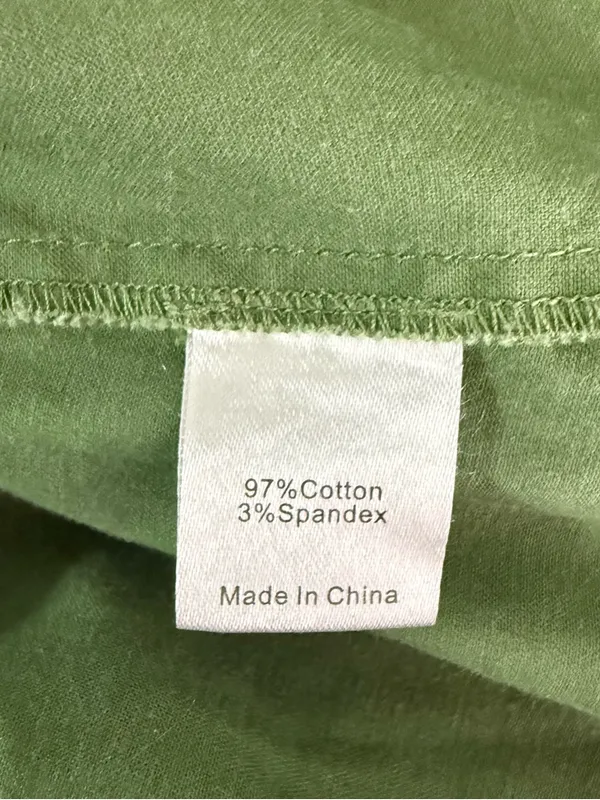 Tuckernuck Green Mock Neck Shirt Dress Small Cotton Blend - Image 5