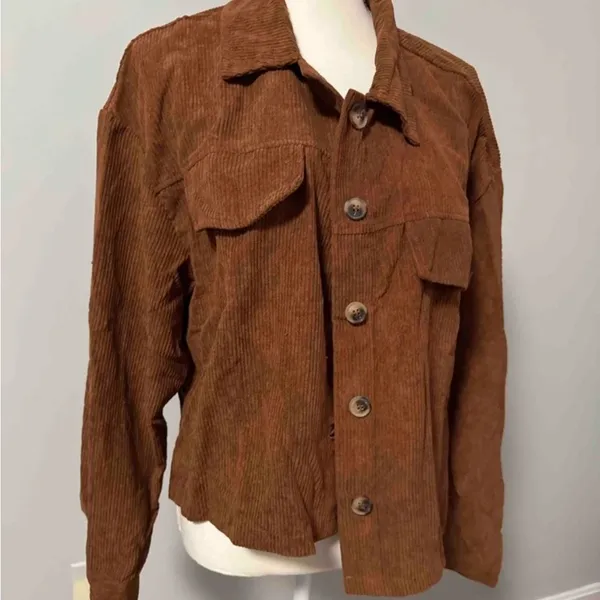 Brown Women’s Corduroy Jacket (2/XS) - Image 8