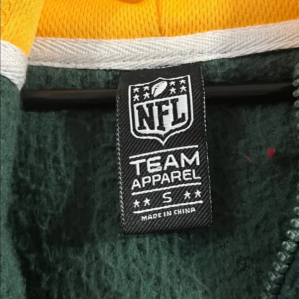 Green Bay Packers NFL Full Zip Sherpa Hoodie‎ NWOT Small - Image 6