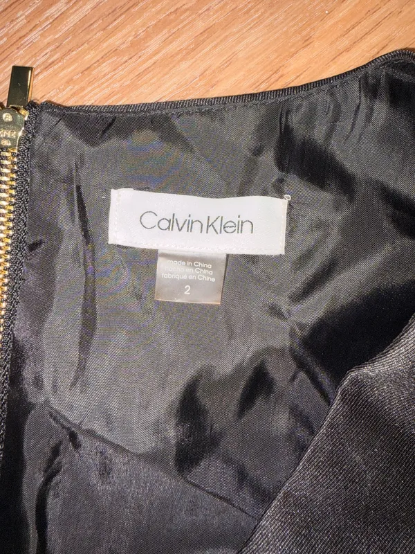 Black Calvin Klein High-Low Dress - Image 3