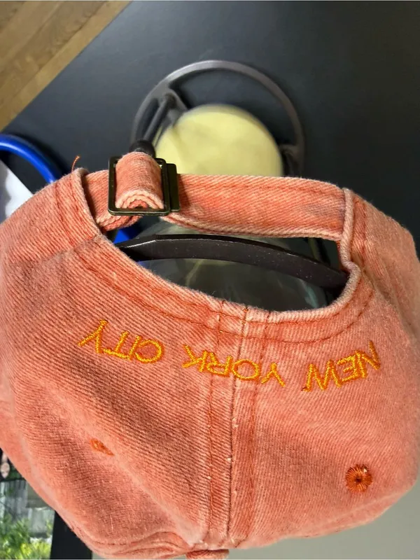 Dusty Rose 'New York' Embroidered Baseball Cap Pink - Image 5