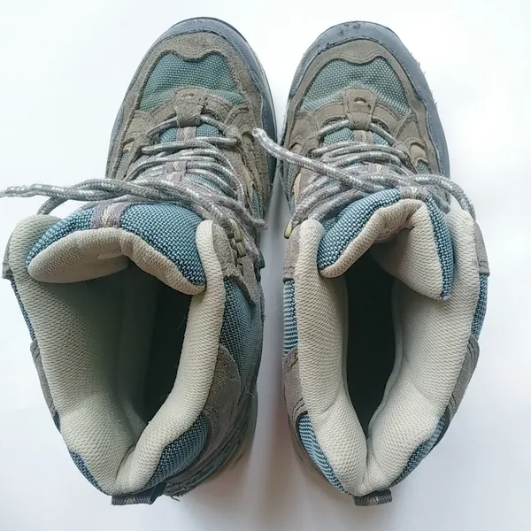 L.L. Bean 8 Wide Womens Hiking Boots Teal & Gray - Gorpcore - Image 5