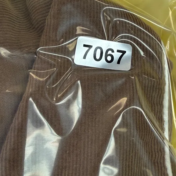 Kayce Hughes Womens Brown Corduroy Shift Dress Size 4 Long Sleeve White‎ Piping - Image 13