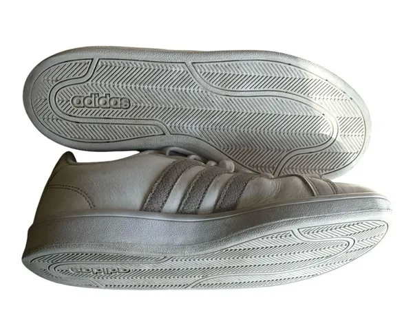 Adidas Women’s Athletic Sporty Court Style Lace Up Striped Sneakers Sz 7.5 - Image 7