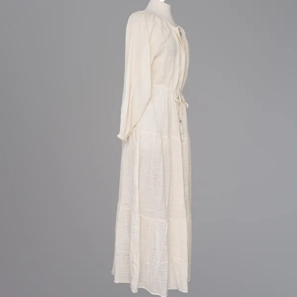 L*Space. Nepali Button‎ Down Cotton Maxi Dress. - Image 9