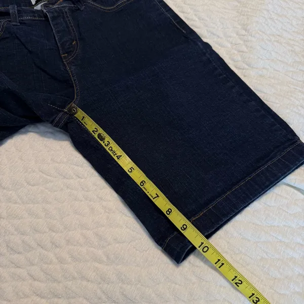 Levi’s 512 Perfectly Slimming Bermuda Length Denim Jean Shorts Size 10 - Image 9