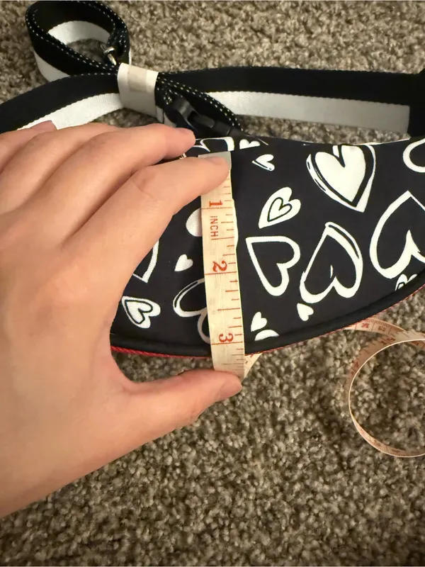 Brighton LOVE Black and White Heart Print Crossbody Belt Bag - Image 6