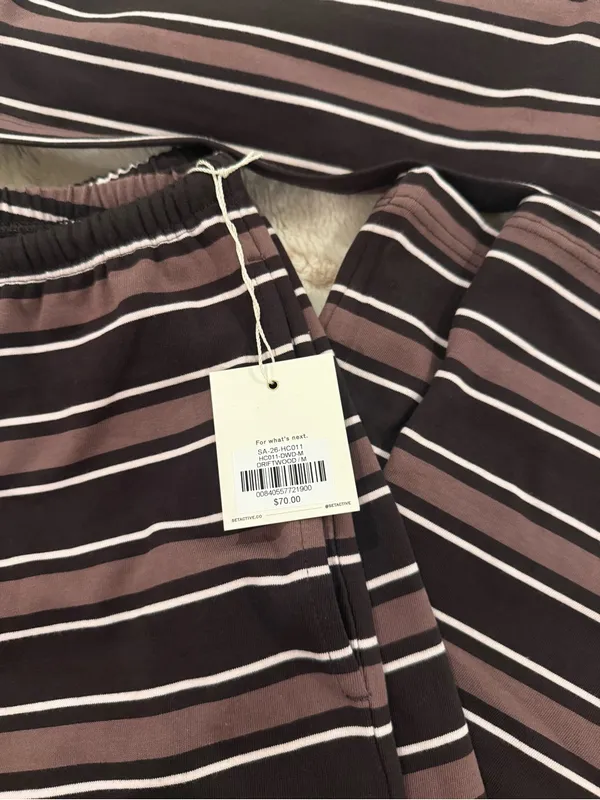 SET Active Easy Stripe Pants & Tank in Driftwood - Image 2