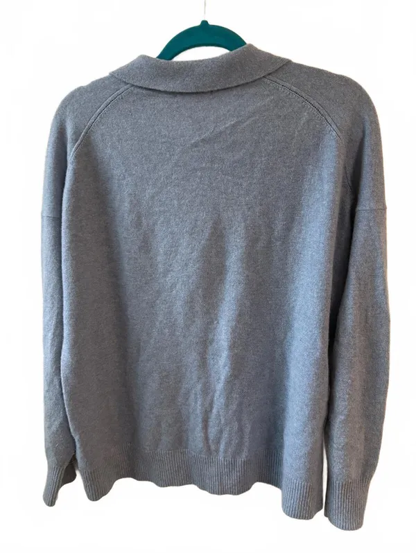 Quince 100% Mongolian Cashmere Gray Sweater XL - Image 3