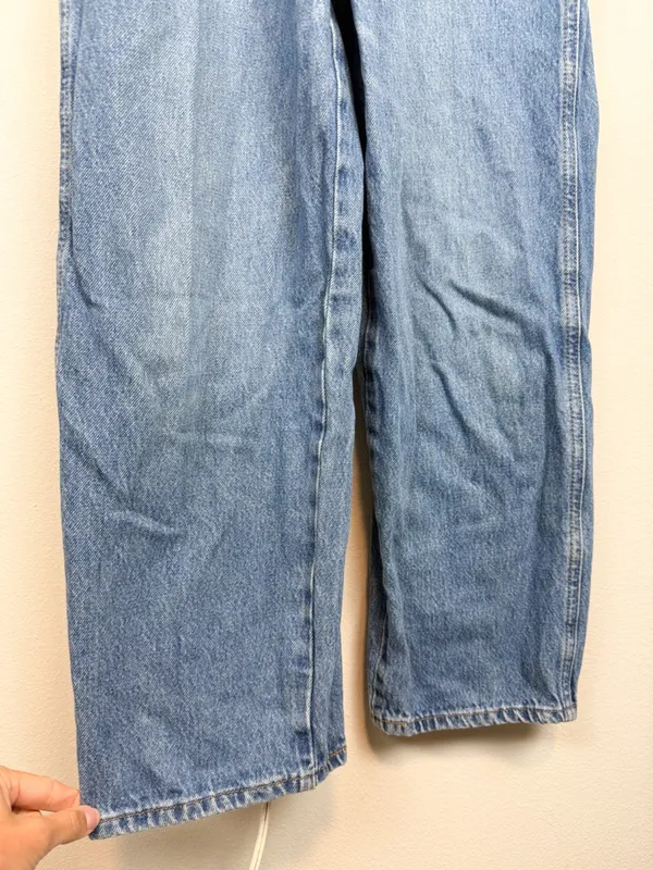 Levi’s Vintage Denim Overalls Straight Leg File Away Size Small - Image 7