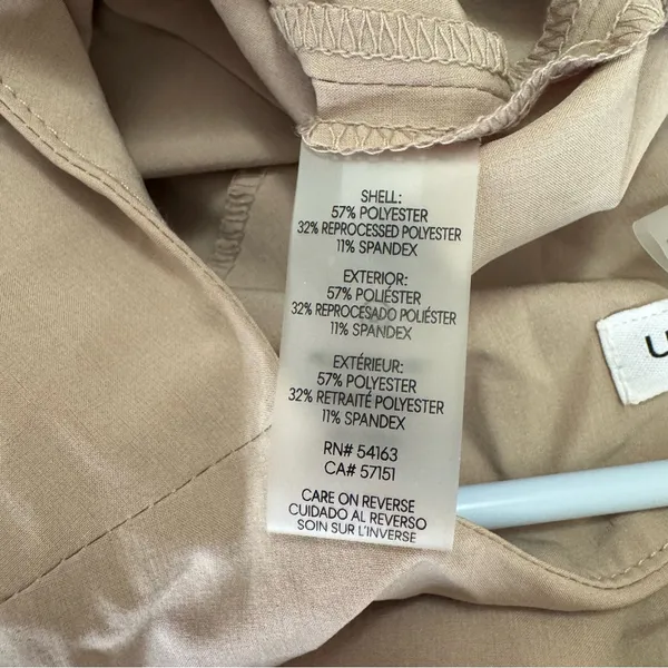 Calvin Klein Beige Shirt Sleeve Ankle Length Jumpsuit NWT Size 6 - Image 7