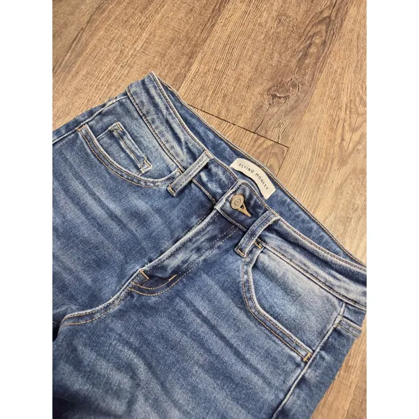 Flying Monkey Young Folks 90's High Rise Vintage Flare Jeans Size 26 - Image 2