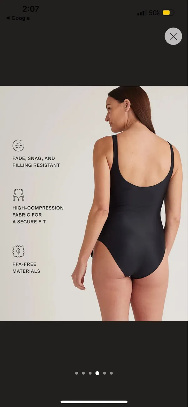 New Quince Italian Maternity Wrap One-Piece Swimsuit MSRP $49.90 - Image 5