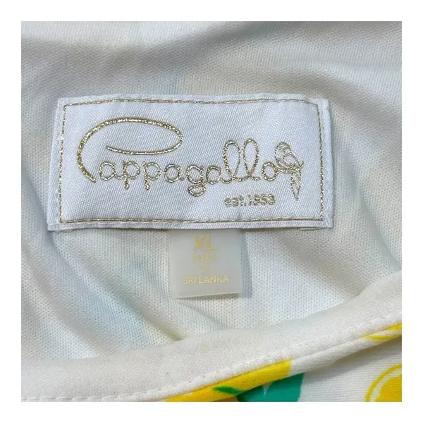 Pappagallo Shift Dress Womens XL Yellow‎ Lemon Print Sleeveless Summer Mini - Image 7