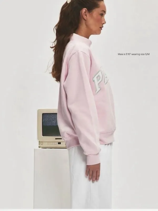 NEW Parke Fleece Varsity Mock neck Sprinkle Sweatshirt Nostalgia Drop Size L/XL - Image 3