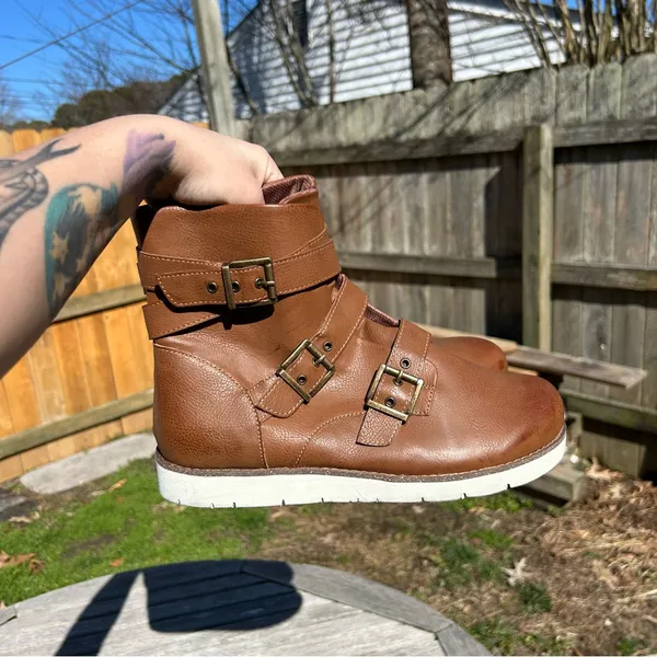 B.O.C. Kiley Motorcycle‎ Boot in brown size Women's size 10 - Image 7