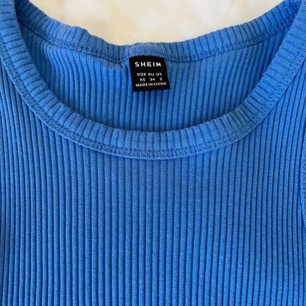 SheIn blue  crop top - Image 3