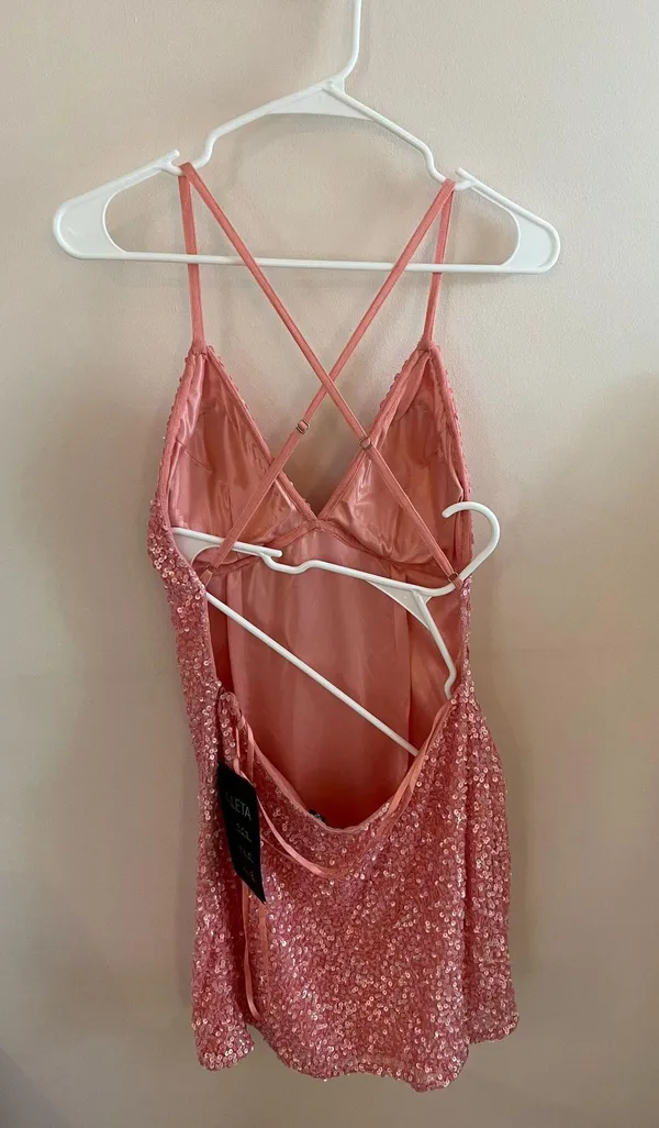 Aleta pink hoco dress - Image 2
