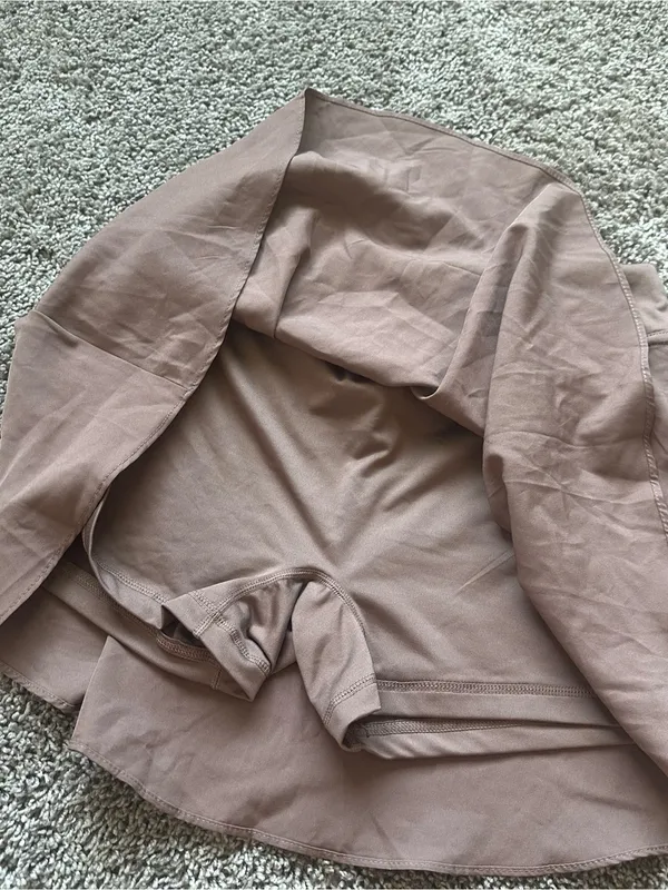 Love Tree Women’s Pleated Mini Skirt - Dusty Mauve - Image 3