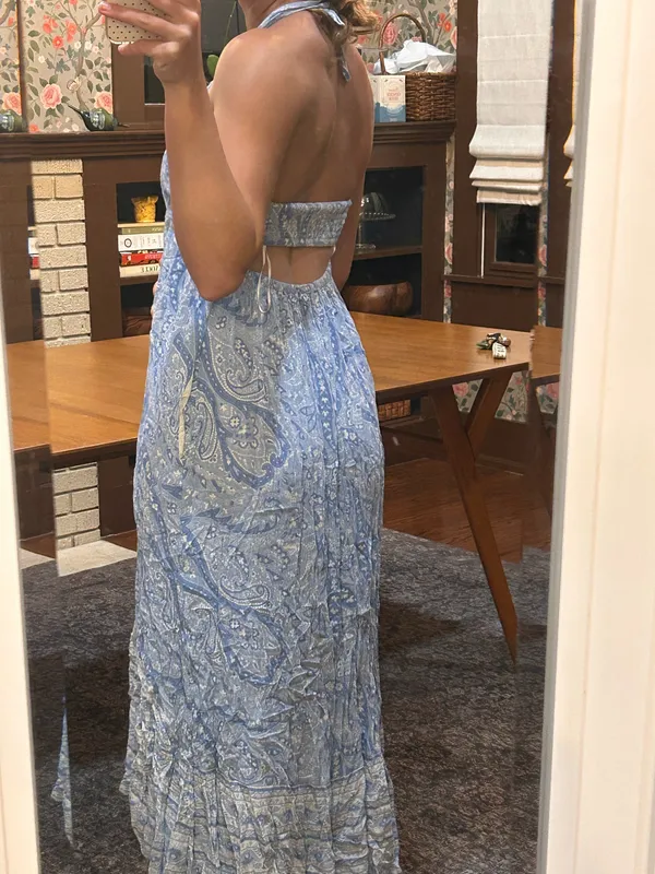 Blue Hollister Dress Floral - Image 4