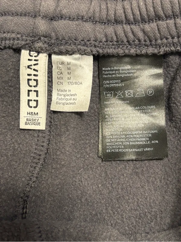 H&M Divided women’s Dark Gray Tracksuit Top is L and Pants are M Athleisure - Image 8