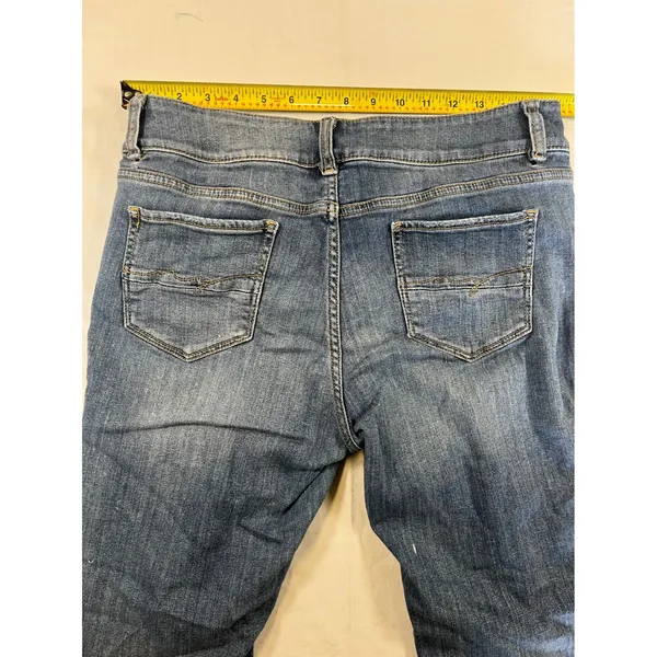 Soho Curvy Cropped Boyfriend Jeans Womens Distressed Size 8 - Image 7