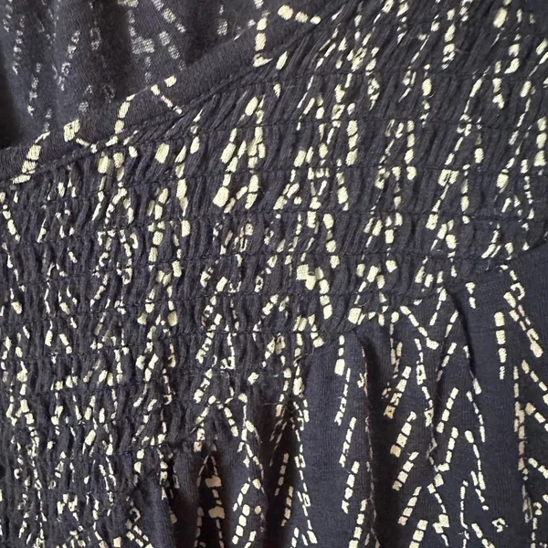 Lucky Brand Black and White Patterned Blouse - Image 5