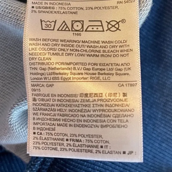 GAP 1969 Pullover Hoodie Blue - Image 2