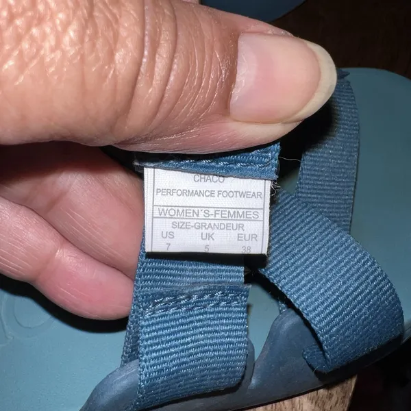 Chaco‎ Chillos Slide Sandals Womens Size 7 Ocean Blue Adjustable Comfort Casual - Image 4