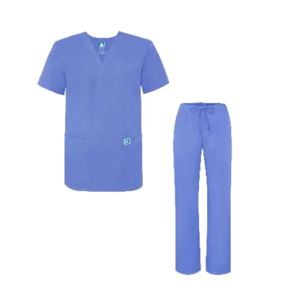 ADAR Universal Unisex Drawstring Scrub Set, Ceil Blue Size 3XL New w/Tag - Image 2