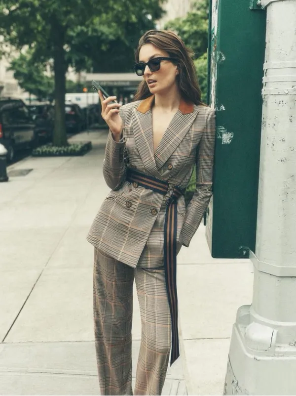 Veronica Beard Tonelli Plaid High Rise Wide Leg Pants Size 2 - Image 13