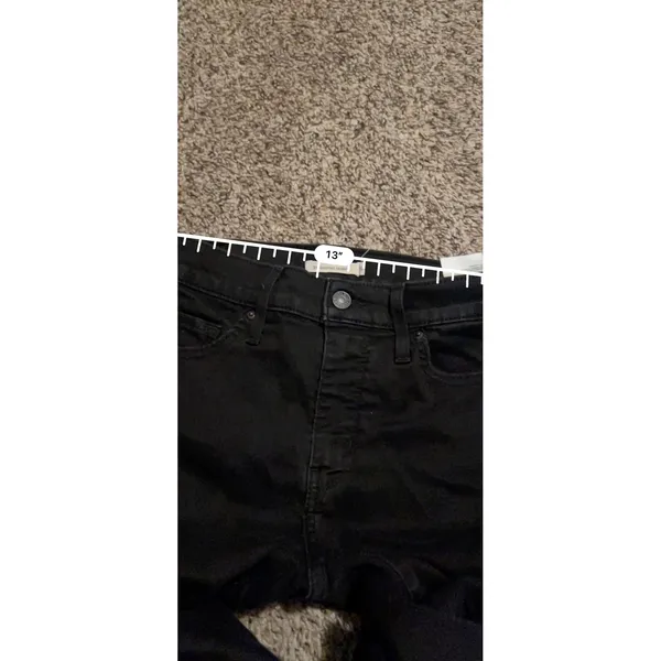 Levis‎ 311 Shaping Skinny Jeans Womens 29 Black Mid Rise Stretch Denim Pants - Image 6