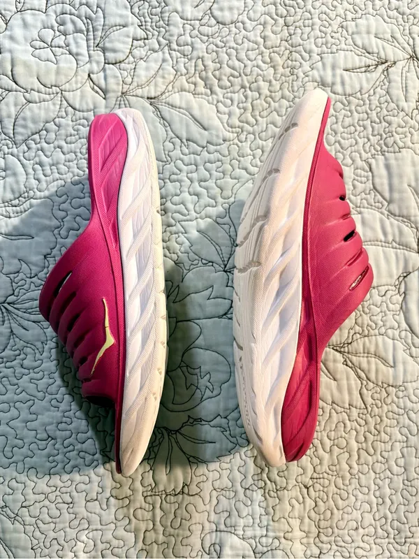 💥 HOKA ONE ONE Ora Recovery Slide Festival Fuchsia Butterfly Women’s 9 🧡 - Image 4