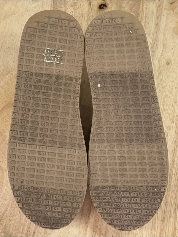 Sanuk Donna ST Striped Sherpa Fleece Slip On Loafers Shoes Beige Multi Women 9 - Image 9
