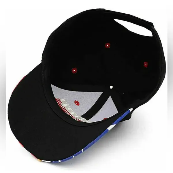 The Great New Donald Trump 2024 Hat Make America Great Again MAGA Flag Ball Cap Hat - Image 5