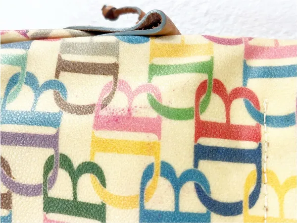 DOONEY & BOURKE Signature Logo Rainbow Zipper Heart Tag Matching Coin Purse Y2K - Image 6
