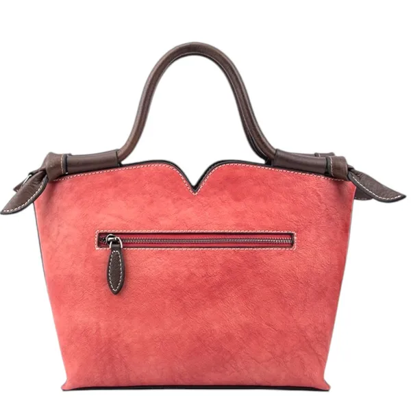Vintage Style Embossed Satchel Multi - Image 2
