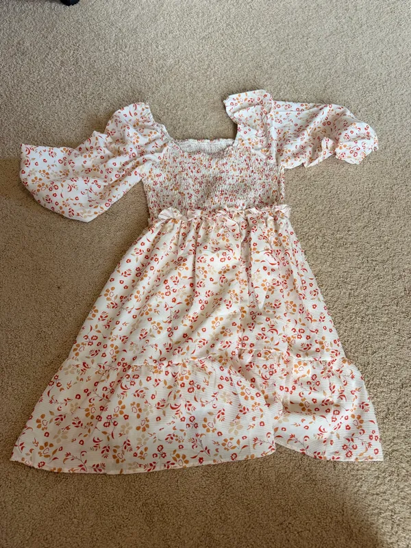 White Floral Dress - Image 2