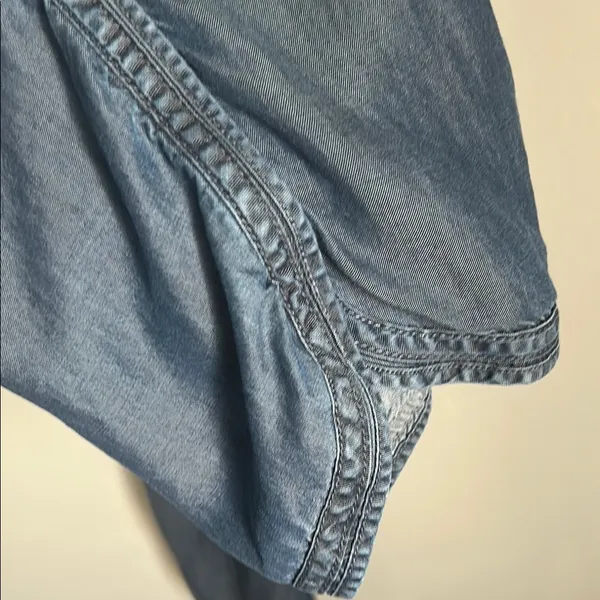 Lands’ End Women’s Casual Chambray Drawstring Ankle Pants - Image 3